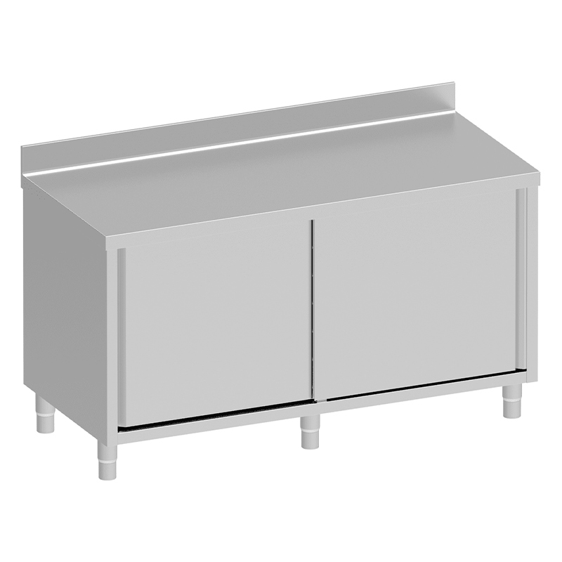 Tavolo armadiato da 1800x700, top con alzatina, due porte scorrevoli Tavolo armadiato da 1800x700, top con alzatina, due porte scorrevoli